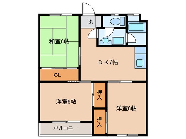 麦野第一ビルの物件間取画像